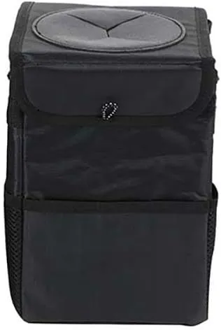 Car Garbage Can for Chevrolet Blazer EV 2024,Leak-Proof Waterproof Foldable Bin Hanging Car Trash Bag with Lid Organizer All Seasons,L