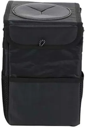 Car Garbage Can for Chevrolet Blazer EV 2024,Leak-Proof Waterproof Foldable Bin Hanging Car Trash Bag with Lid Organizer All Seasons,L
