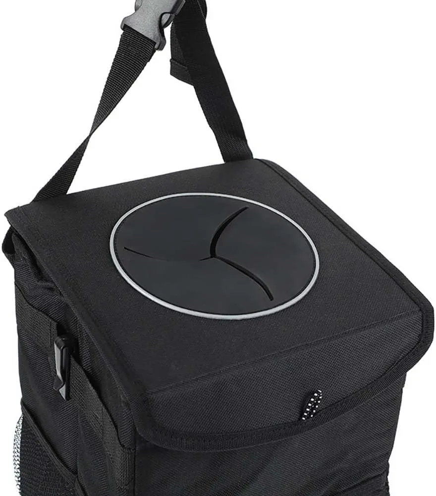 Car Garbage Can for Chevrolet Blazer EV 2024,Leak-Proof Waterproof Foldable Bin Hanging Car Trash Bag with Lid Organizer All Seasons,XL