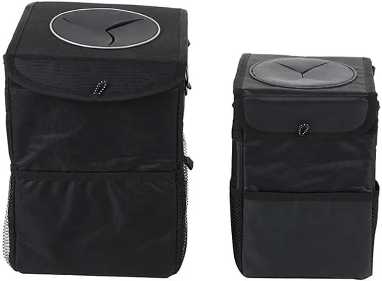 Car Garbage Can for Chevrolet Blazer EV 2024,Leak-Proof Waterproof Foldable Bin Hanging Car Trash Bag with Lid Organizer All Seasons,XL