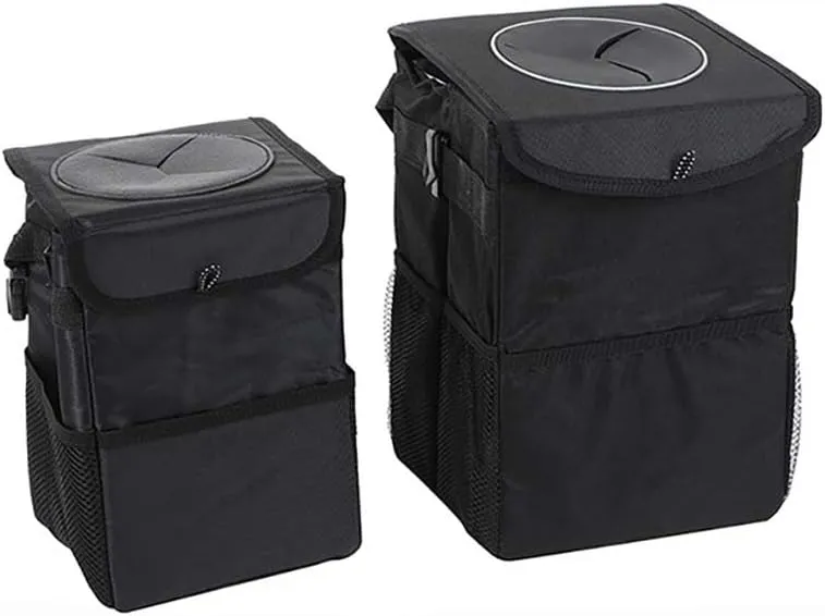 Car Garbage Can for Chevrolet Blazer EV 2024,Leak-Proof Waterproof Foldable Bin Hanging Car Trash Bag with Lid Organizer All Seasons,XL