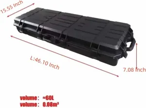 Car Roof Cargo Camping Box Lockable Storage Box with Hard-Shell Low Profile Cargo Case fits for Cadillac XT4 2018-2023 2024