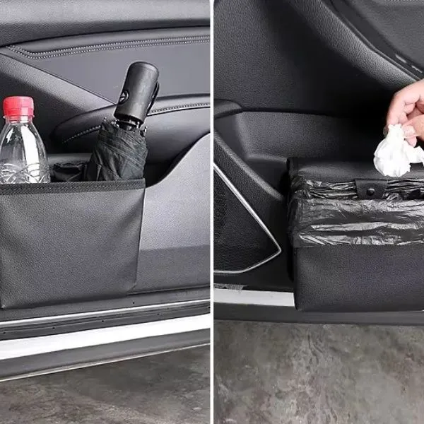 Car Trash Can – Foldable Hanging Car Storage Bag