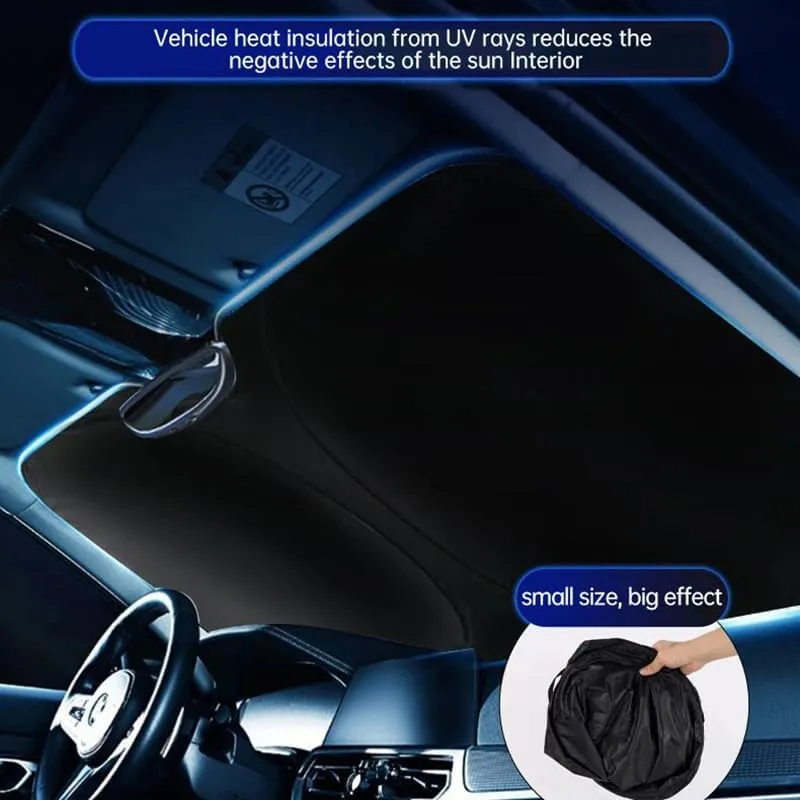 Car Windshield Sun Shade for Mazda Axela B-Series Biante, Sun Visor Protector Foldable Sunshade Protector Sun UV Rays Car Interior Accessories,140 * 70cm