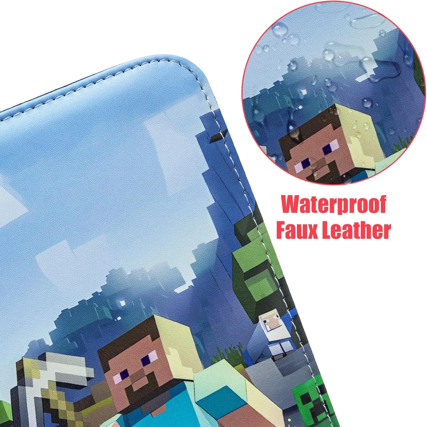 Card Binder with Shoulder Strap, 4 Pocket with 50 Sleeves up to 400 Cards, Waterproof Card Storage Bag for Kids, Game Cards Display Case