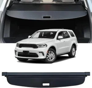 Cargo Cover Compatible with 2011-2025 Dodge Durango Retractable Trunk Cover Rear Trunk Security Cover Shielding Shade Privacy Screen Cover【Only Suitable For The Installation Position of The Third Row】