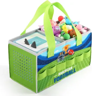 Carrying Case for Toniebox Starter Set and Tonies Figurines, Felt Organizer Travel Bag with Strap for Tonies Box, Travel Cloth Musical Toy Folding Bag for Toniebox Accessories