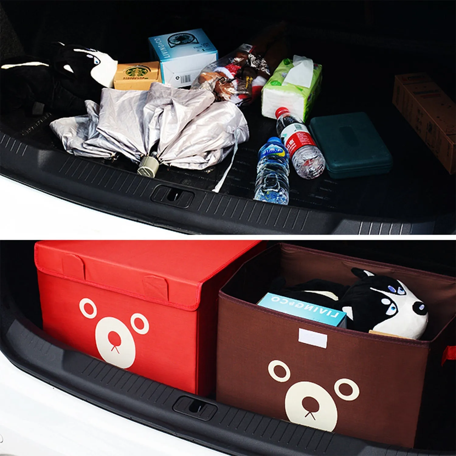 Cartoon Bear Foldable Storage Box For Multipurpose.