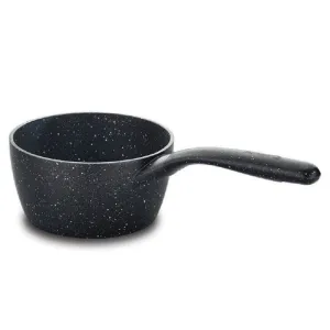 Cast Aluminium Deep Saucepan, Black, 2.0 lt (67.6 oz) 18 x 9 cm (7.1" x 3.5")