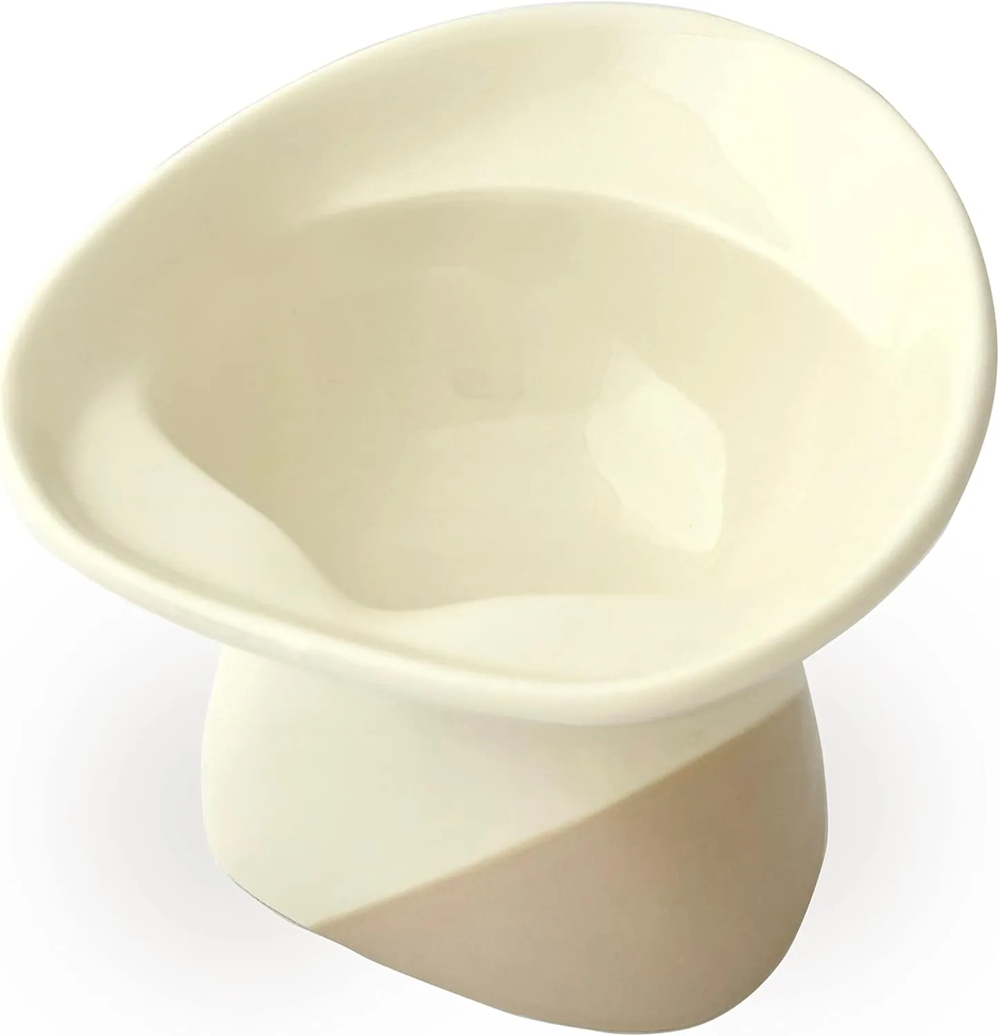 Cat Water Bowl, Elevated Cat Water Bowl, Flat-Faced Cats, Older Cats, Short-Legged Cats, Small Cats, Anti-Splash, Seto Ware Ceramics Made in Japan, Japanese Traditional Ceramics