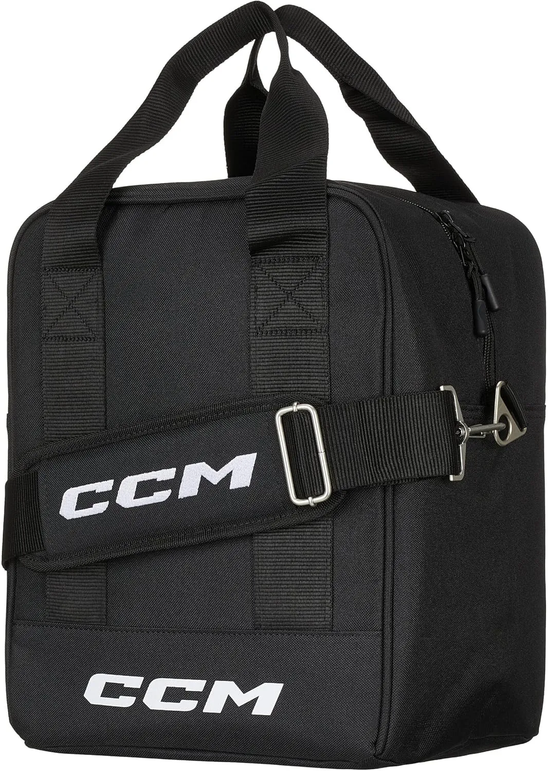 CCM Deluxe Hockey Puck Bag, Black - Holds up to 60 pucks