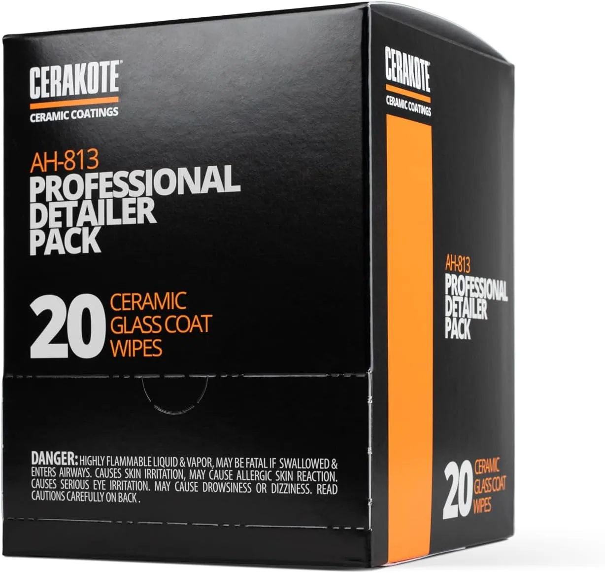 CERAKOTE Ceramic Glass Coat Protectant Pro Pack (20 Count Wipes) - Hydrophobic Automotive Rain Repellant, Long-Lasting and Durable Ceramic Coating, Quick and Easy Application