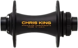 Chris King BoostCL F32H 110x15 MatBlk Gold Ceramic Bearing BOOST Standard Center Lock Rotor Mount Front Hub