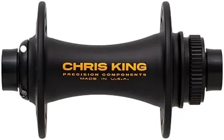 Chris King BoostCL F32H 110x15 MatBlk Gold Ceramic Bearing BOOST Standard Center Lock Rotor Mount Front Hub