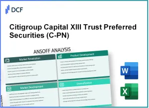 Citigroup Capital XIII TR PFD SECS (C-PN): Ansoff Matrix