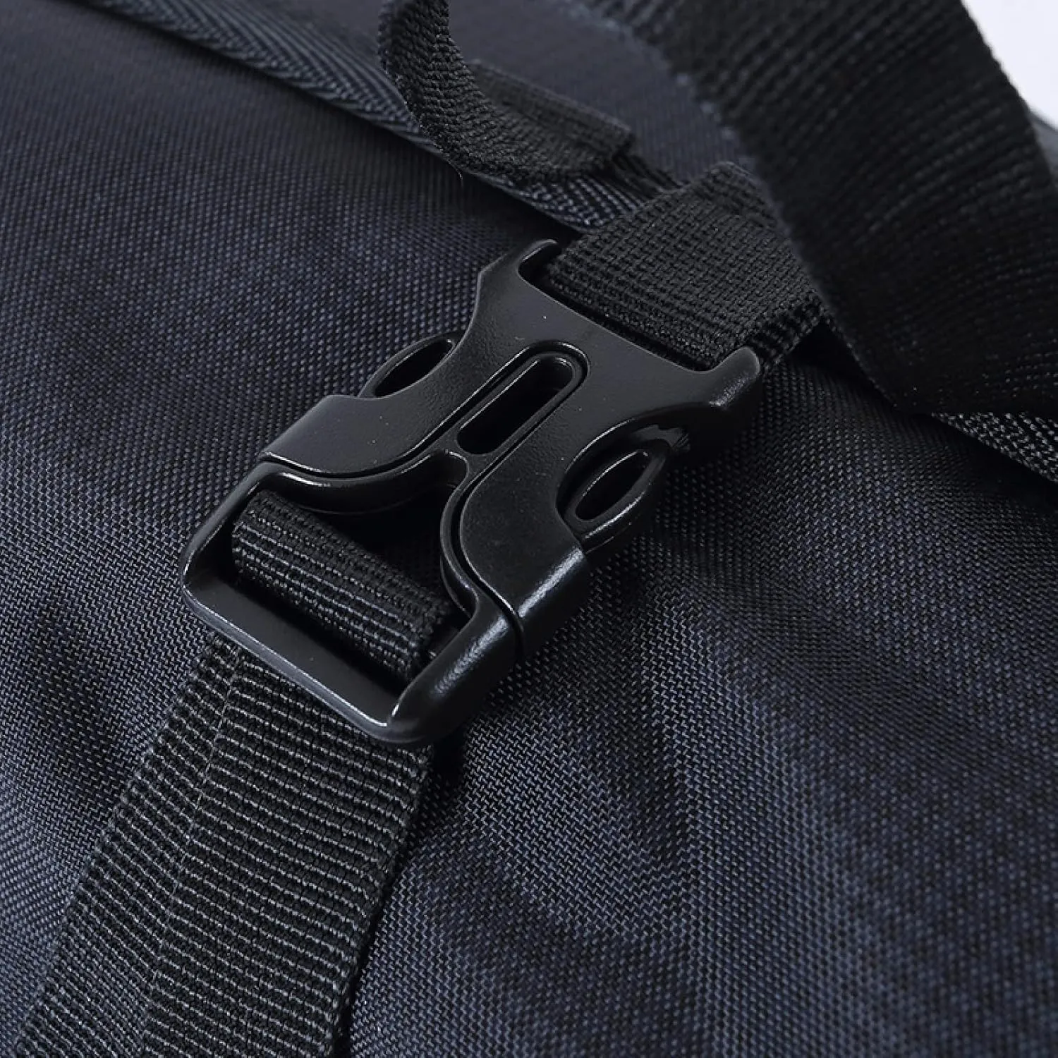 Climbing Gear Storage Bag Foldable Waterproof Roll Up D-ring Carry Pouch Carabiner Gear Storage Case Collection Bag-Black