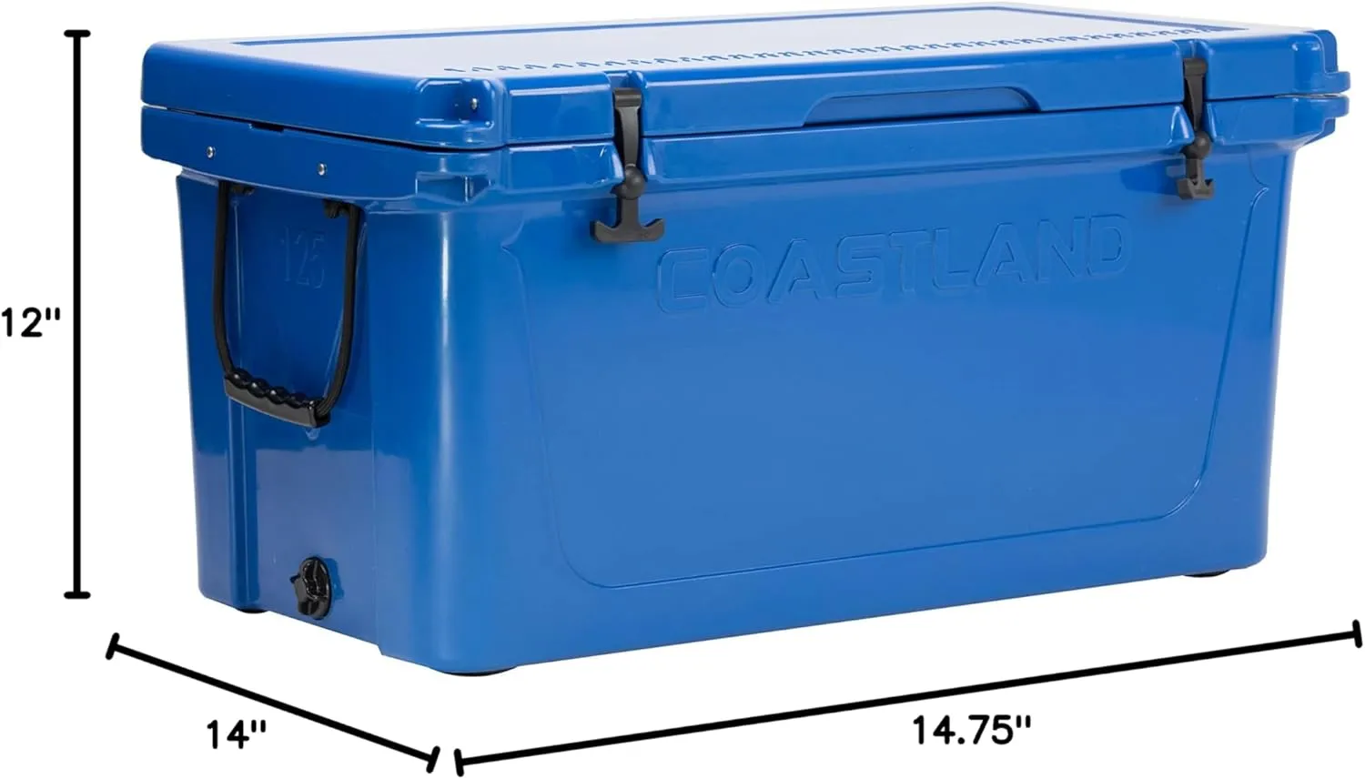 Coastland Delta Series Rotomolded Coolers, Premium Everyday Use Insulated Cooler, Ideal Portable Ice Chest Available in Multiple Capacities & Colors