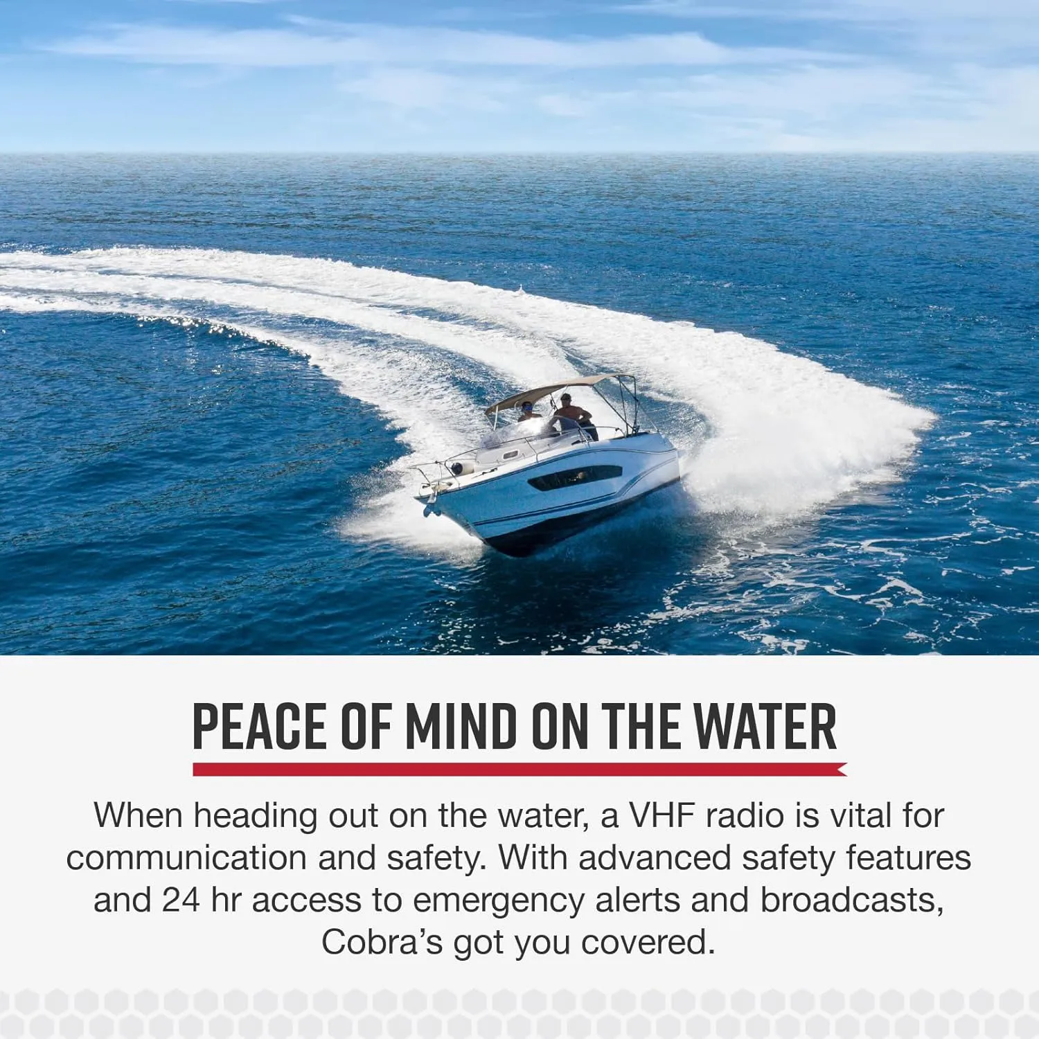 Cobra MR HH600FLTBTGPS Handheld Floating VHF Radio – 6 Watt, GPS, Bluetooth, Submersible, Noise Cancelling Mic, Backlit LCD Display, Memory Scan, Grey