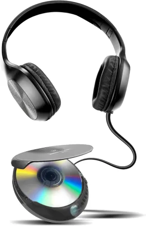 Coby Portable CD Player with MP3 Playback & FM Radio | Compact Disc Discman with 60-Sec Anti-Skip | Includes Foldable Headphones | Travel & Car CD Player for Home or On-The-Go Use