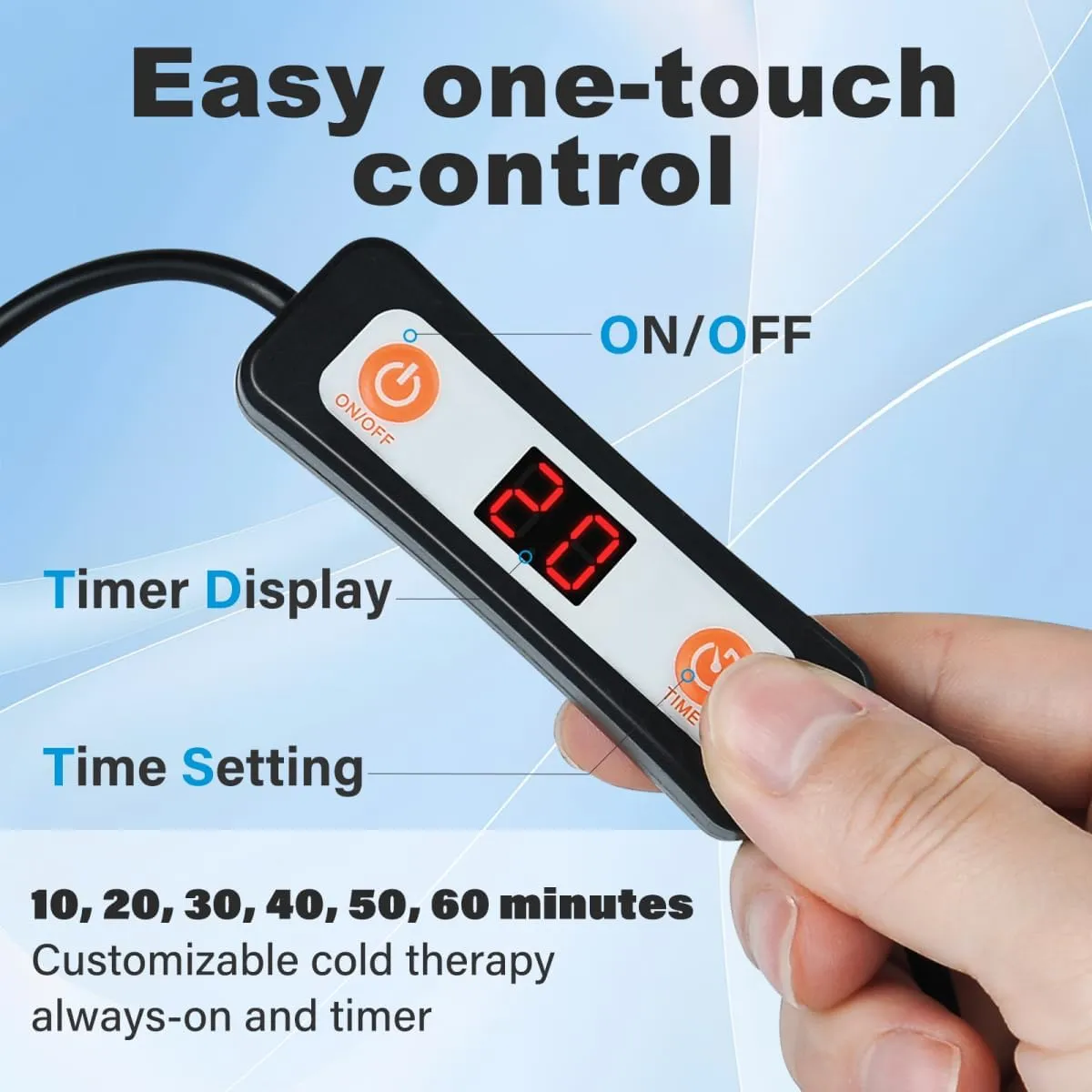 Cold Therapy Machine After Surgery Ice Machine with Knee/Joint Universal Pad, Cryotherapy Machine for Knee Pain, Sprains, Swelling, Other Injuries, Quiet Pump,Timing Function (6 Quart)