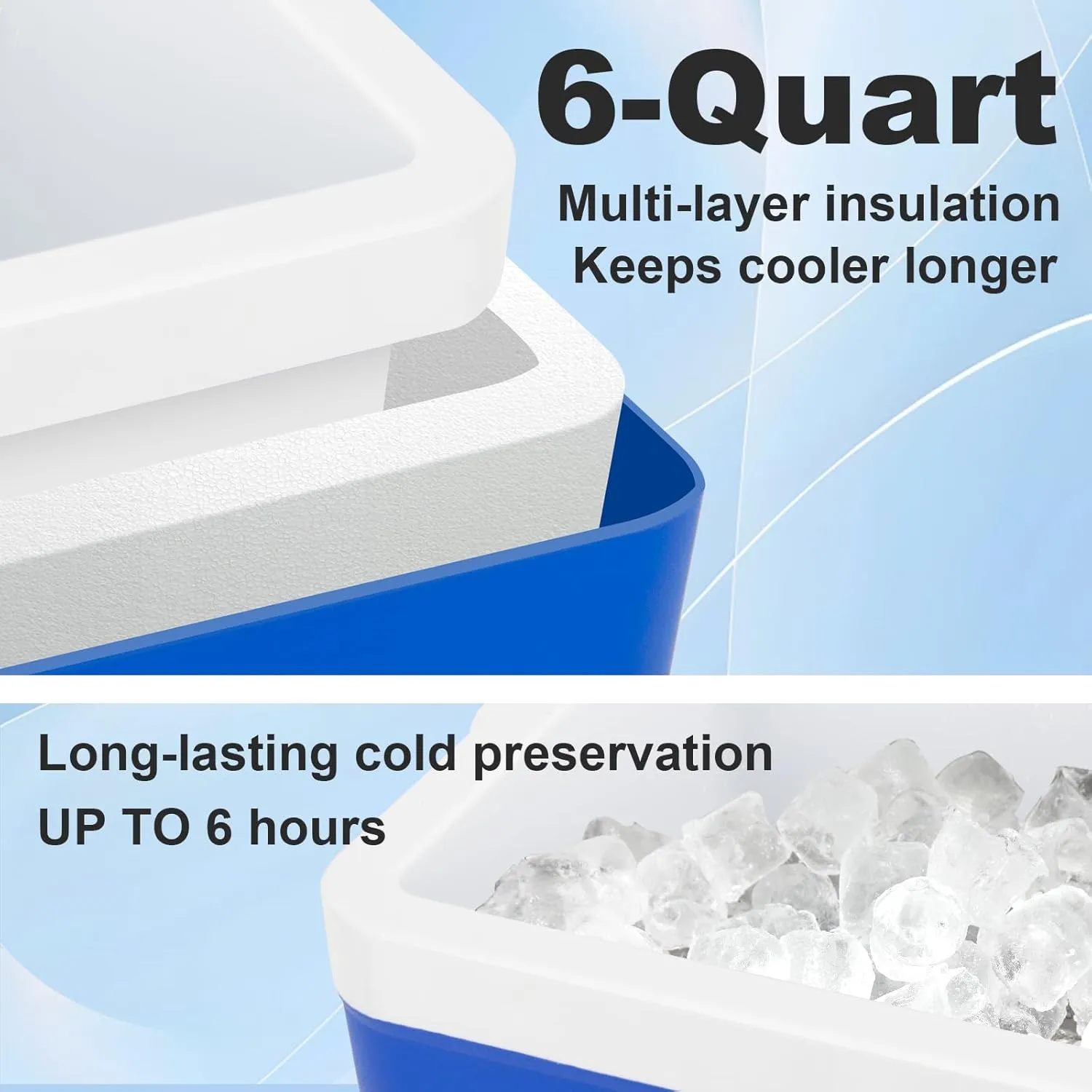 Cold Therapy Machine After Surgery Ice Machine with Knee/Joint Universal Pad, Cryotherapy Machine for Knee Pain, Sprains, Swelling, Other Injuries, Quiet Pump,Timing Function (6 Quart)