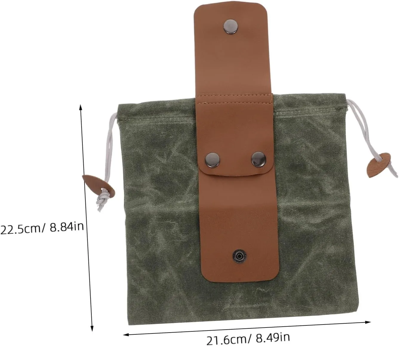 Collapsible Canvas Foraging Bag Berry Storage Pouch Outdoor Picking Holder Bag Hiking Fruit Picking Belt Pouch