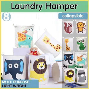 Collapsible Laundry Hamper Basket Storage Clothes Bag Washing Bin Toy Organiser