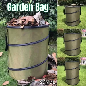 Collapsible Leaf Bin Outdoor Waste Bin for Garden Yard Cleanup and Storage