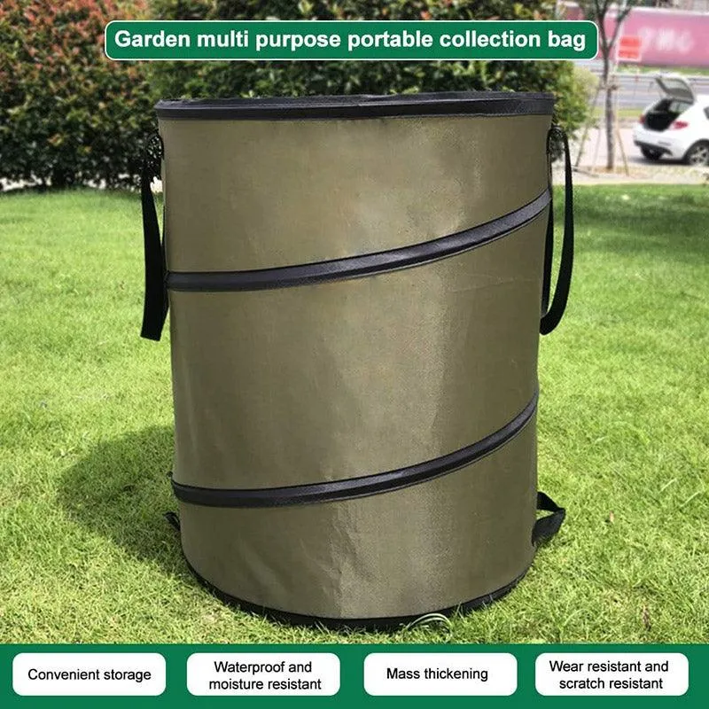 Collapsible Leaf Bin Outdoor Waste Bin for Garden Yard Cleanup and Storage