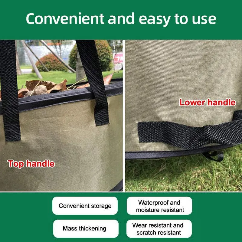 Collapsible Leaf Bin Outdoor Waste Bin for Garden Yard Cleanup and Storage