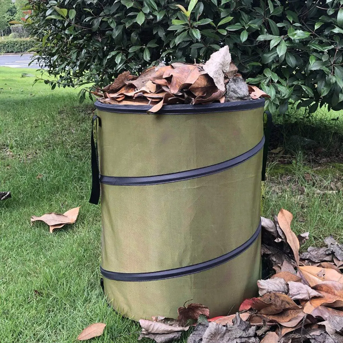 Collapsible Leaf Bin Outdoor Waste Bin for Garden Yard Cleanup and Storage