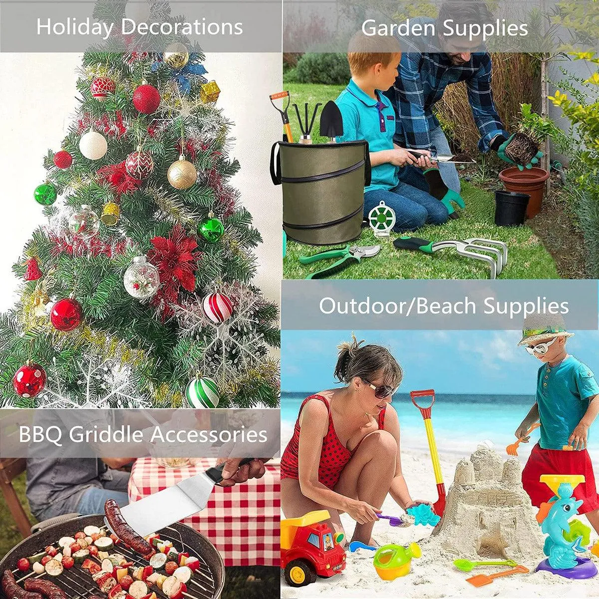 Collapsible Leaf Bin Outdoor Waste Bin for Garden Yard Cleanup and Storage