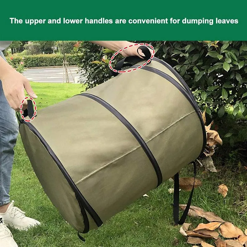 Collapsible Leaf Bin Outdoor Waste Bin for Garden Yard Cleanup and Storage