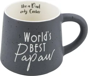 COLLECTIVE HOME - Coffee Mug, Family Ceramic Tea Cup, Funny Gift for Mother's Day/Father's Day, 16 oz, Dishwasher and Microwave Safe, World's BEST Papaw
