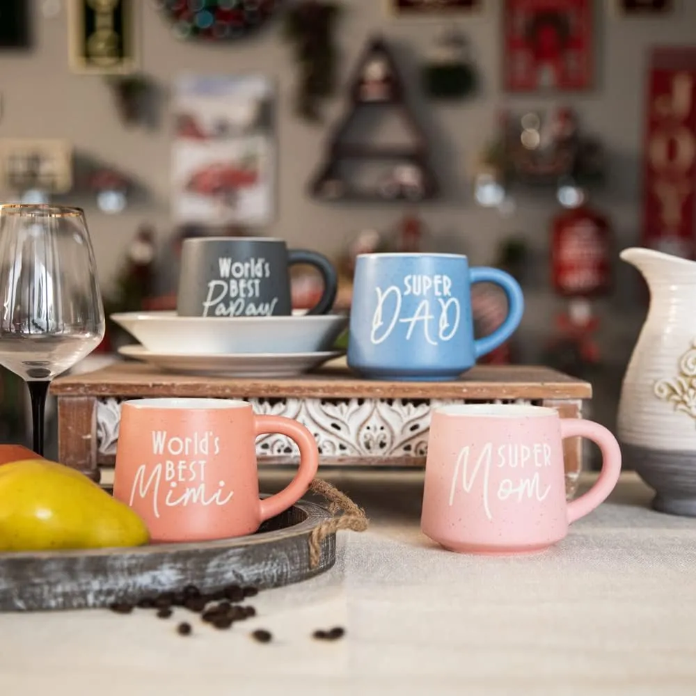 COLLECTIVE HOME - Coffee Mug, Family Ceramic Tea Cup, Funny Gift for Mother's Day/Father's Day, 16 oz, Dishwasher and Microwave Safe, World's BEST Papaw
