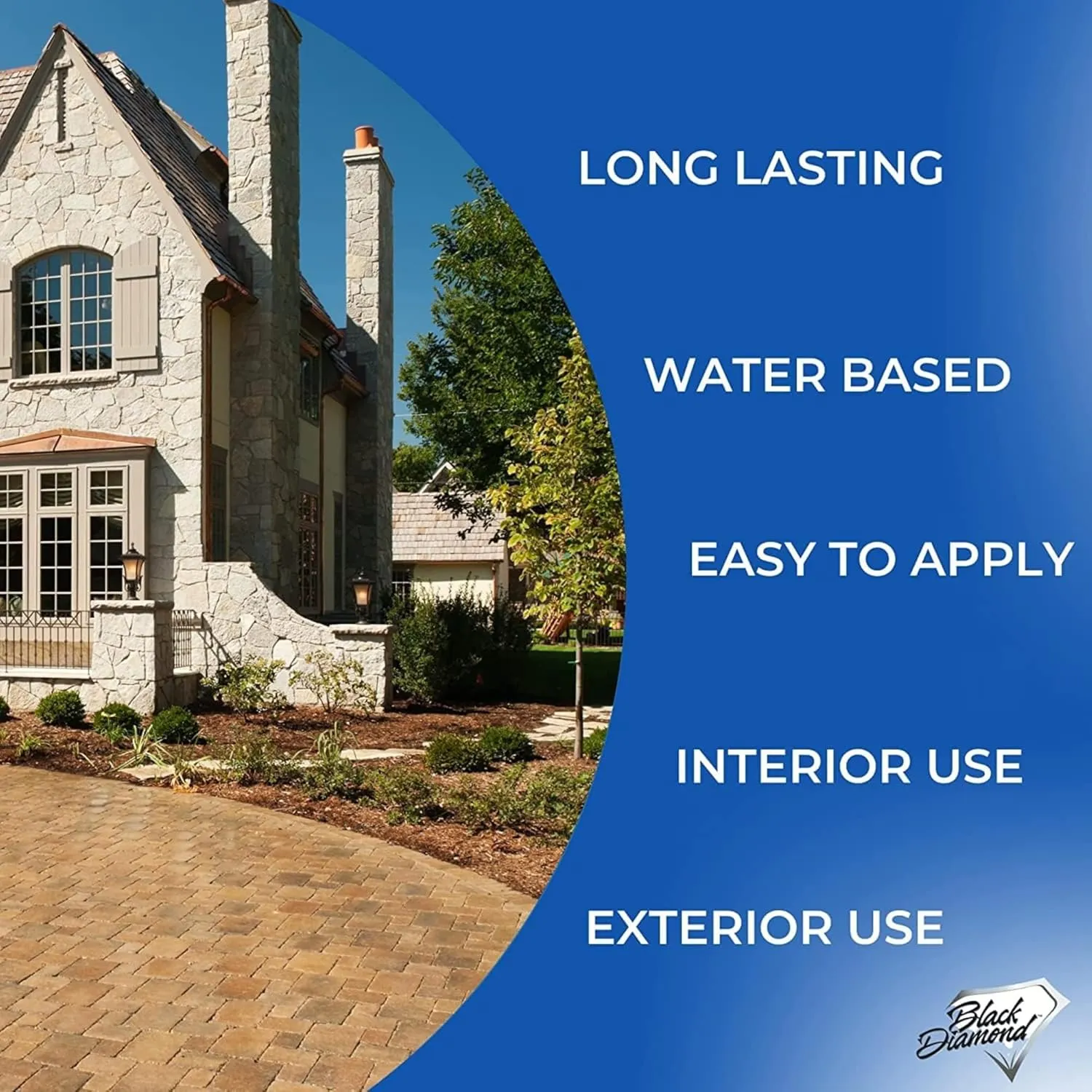 Color Enhancer Sealer for All-Natural Stone and Pavers. Marble, Travertine, Limestone, Granite, Slate, Concrete, Grout, Brick, Block. (1 Gallon)