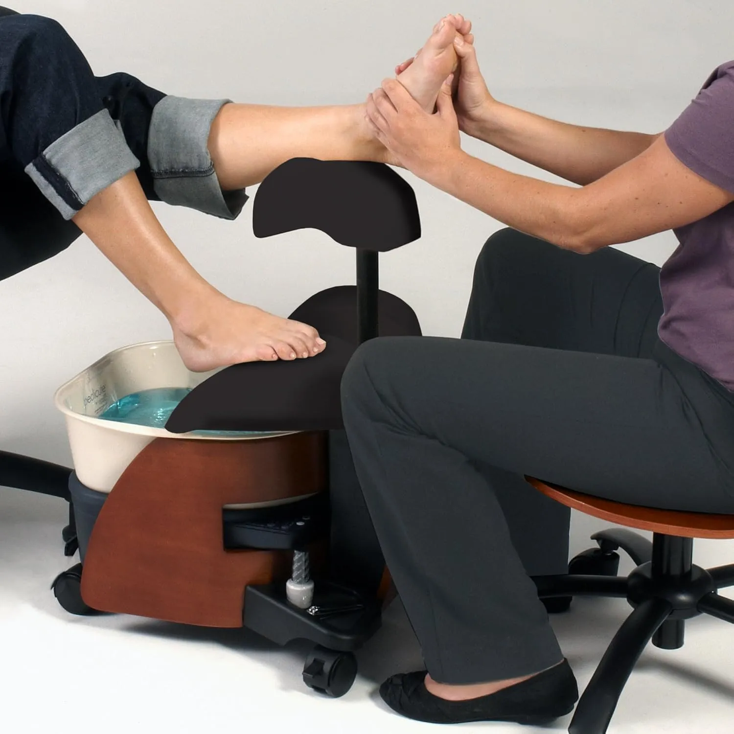 CONTINUUM PediCute Portable Foot Spa - Eco-Friendly & Mobile Foot Bath that works like a Full Size Pedicure Spa (No Plumbing Needed)