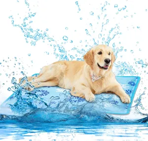 Cooling Mat for Dogs Cats Cool Blanket Dog Cooling Mat Water Injection Cool Blanket Bed Pads Indoor and Outdoor