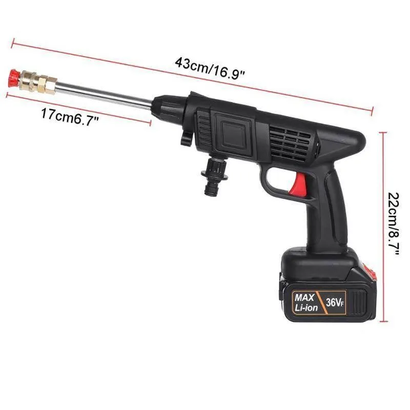 Cordless High Pressure Electric Car Washer Gun