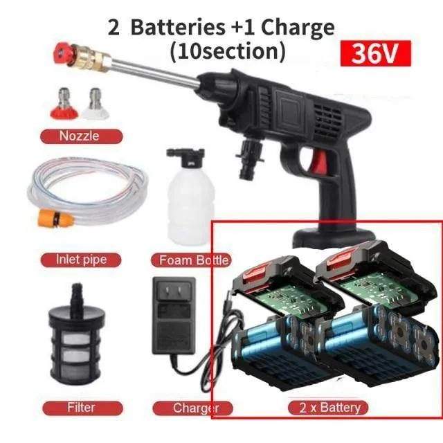 Cordless High Pressure Electric Car Washer Gun