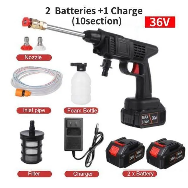 Cordless High Pressure Electric Car Washer Gun