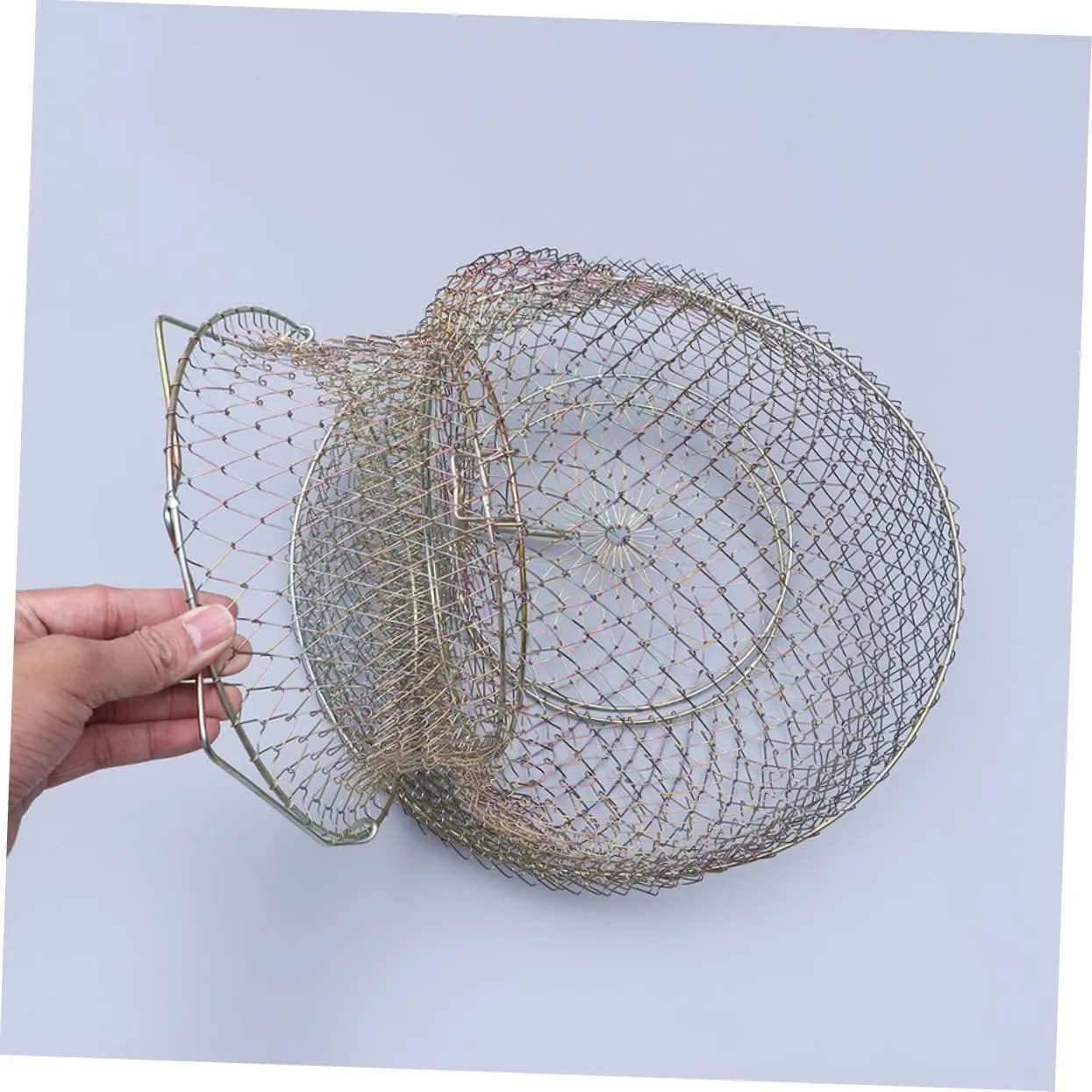 Crab Foldable Fishing Net Crawfish Net Lightweight Fishing Net Easy Storage Fishing Net Fishnets Folding