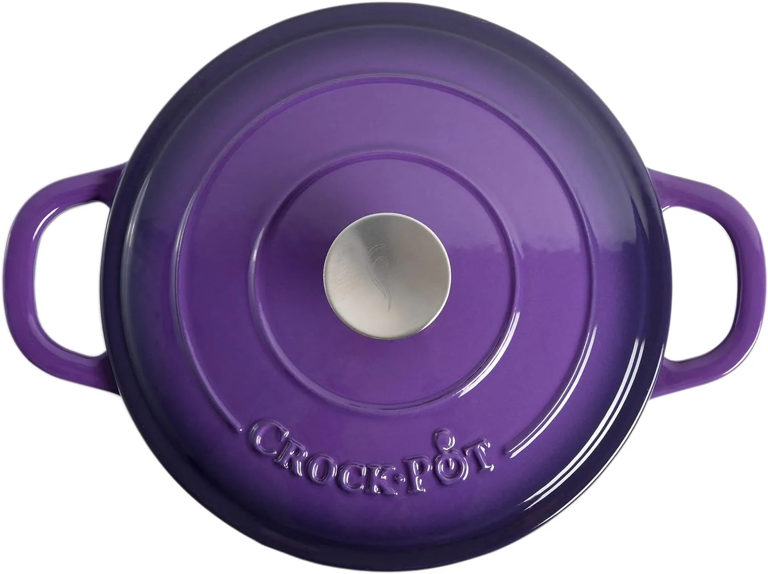 Crock-Pot Artisan Round Enameled Cast Iron Dutch Oven, 5-Quart, Lavender Purple