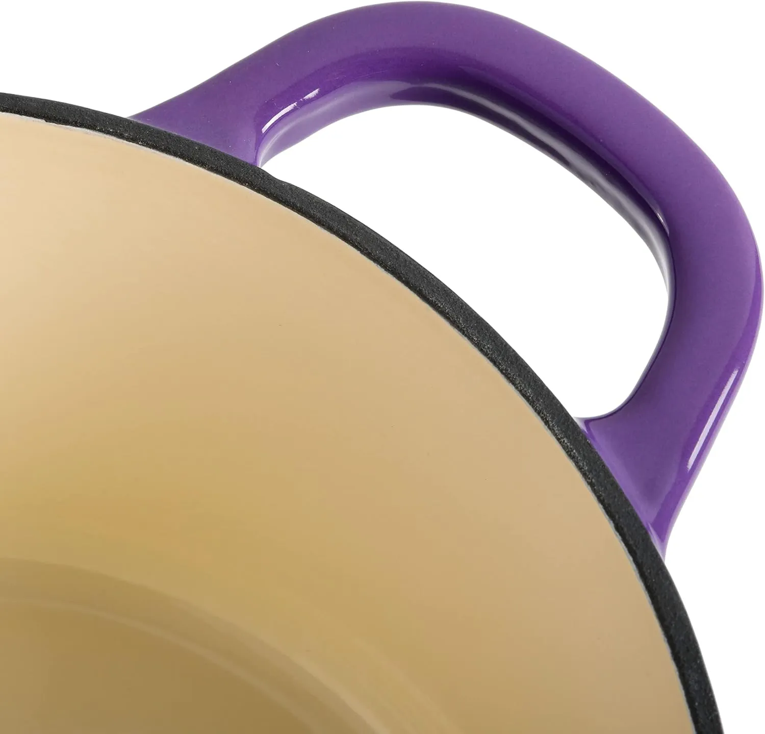 Crock-Pot Artisan Round Enameled Cast Iron Dutch Oven, 5-Quart, Lavender Purple