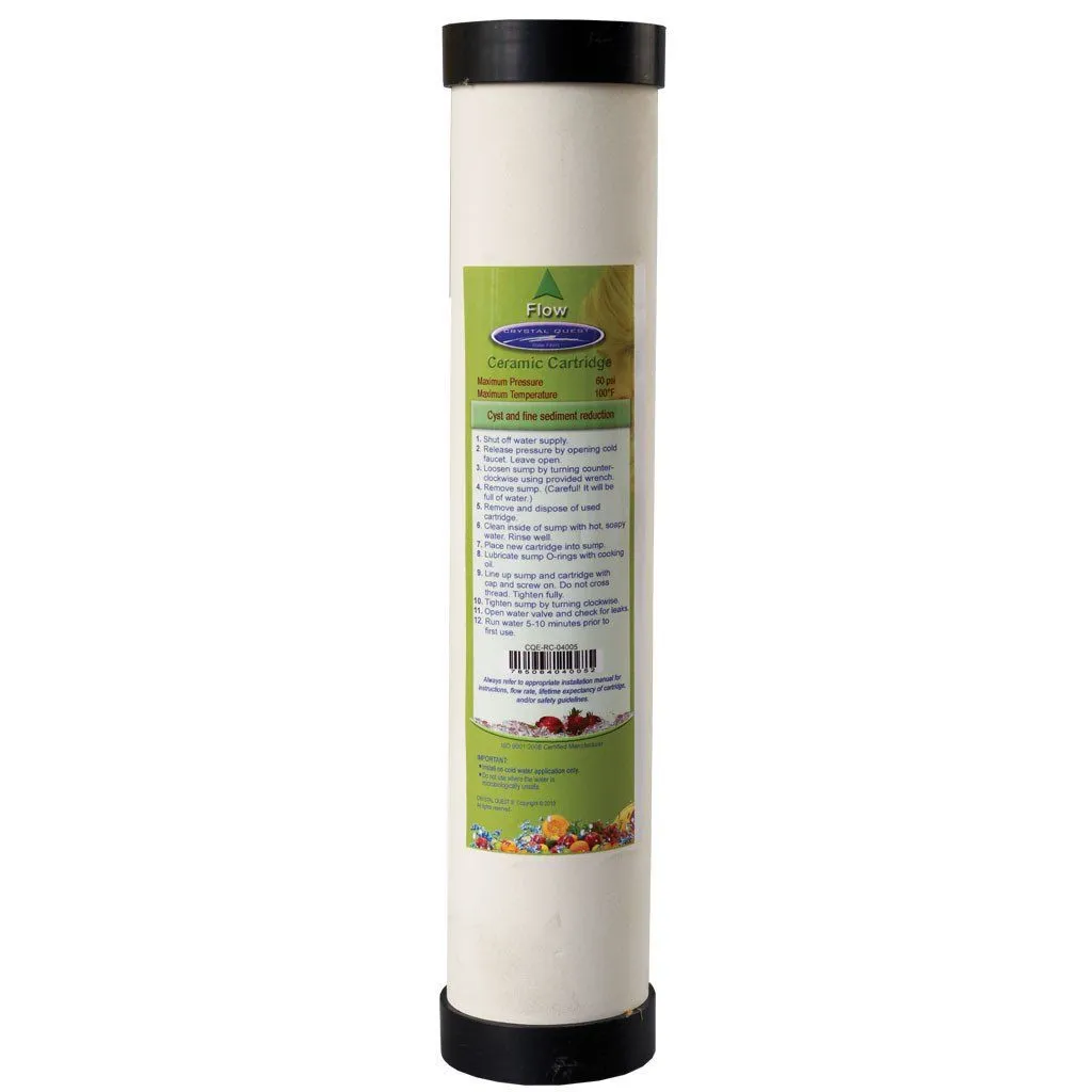 Crystal Quest 2-7/8"" x 9-3/4"" Ceramic Filter Cartridge