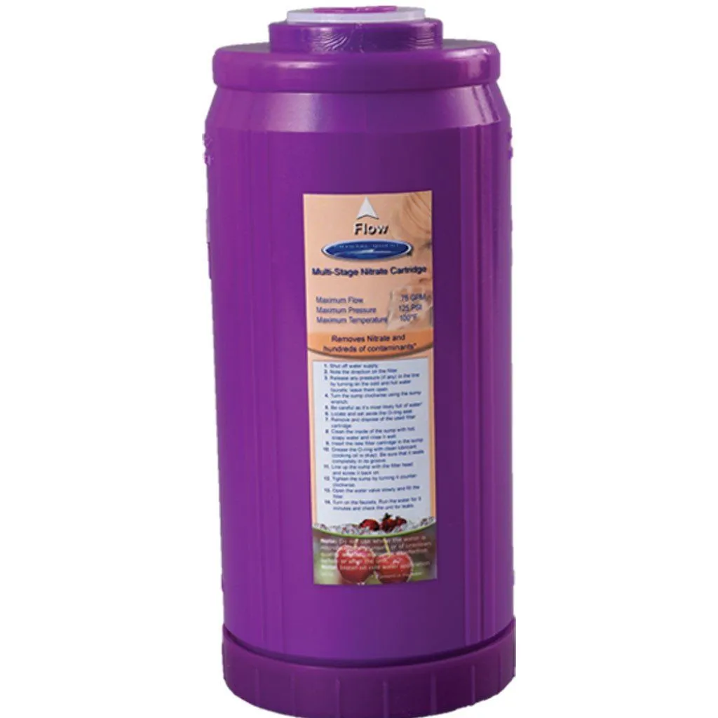 Crystal Quest 2-7/8"" x 9-3/4"" Nitrate Multi Filter Cartridge