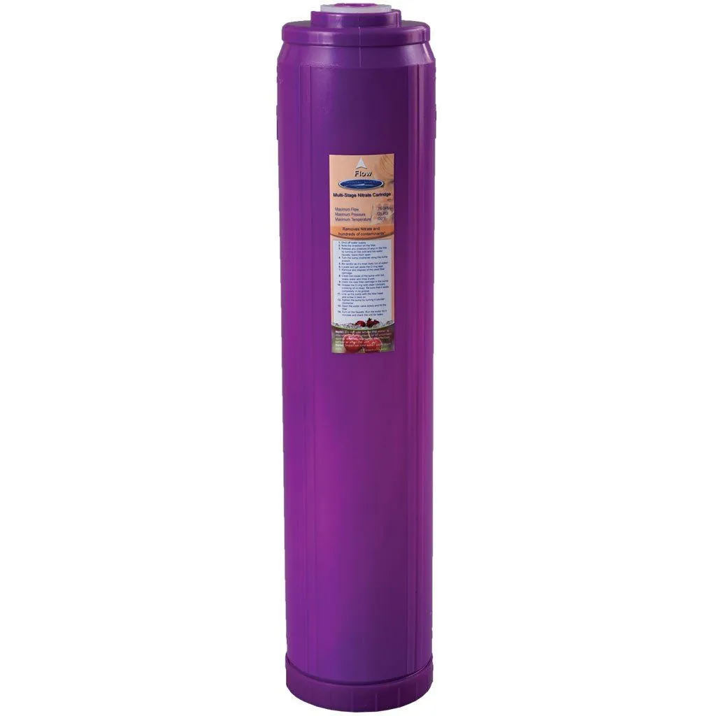 Crystal Quest 2-7/8"" x 9-3/4"" Nitrate Multi Filter Cartridge