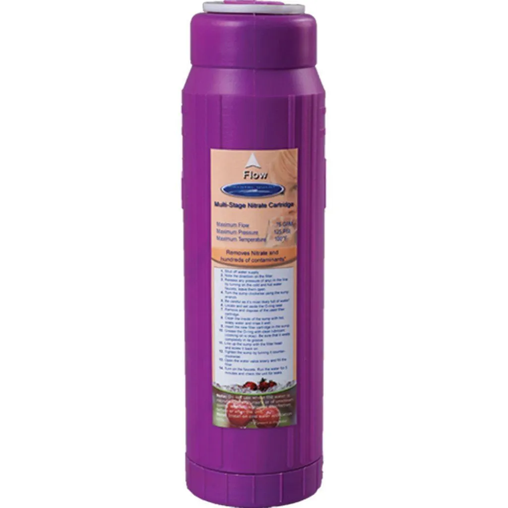 Crystal Quest 2-7/8"" x 9-3/4"" Nitrate Multi Filter Cartridge