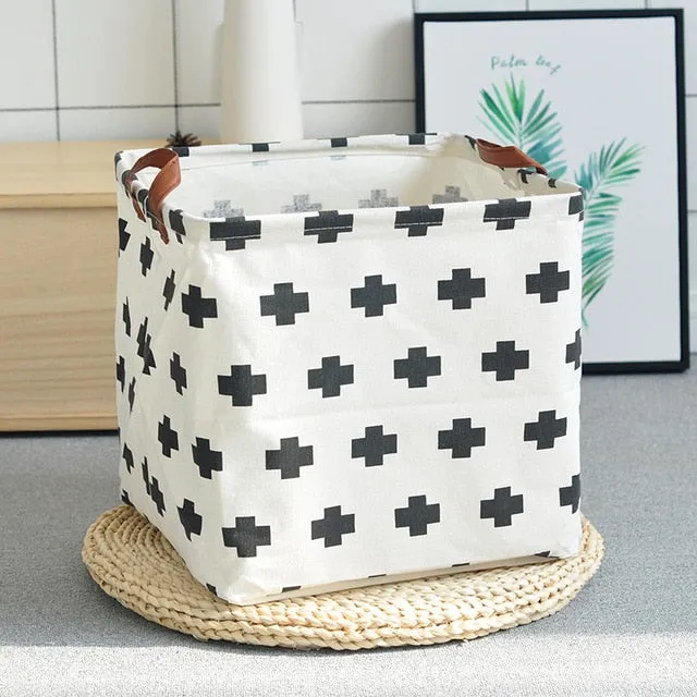 Cube Folding Basket For Storage and Laundry