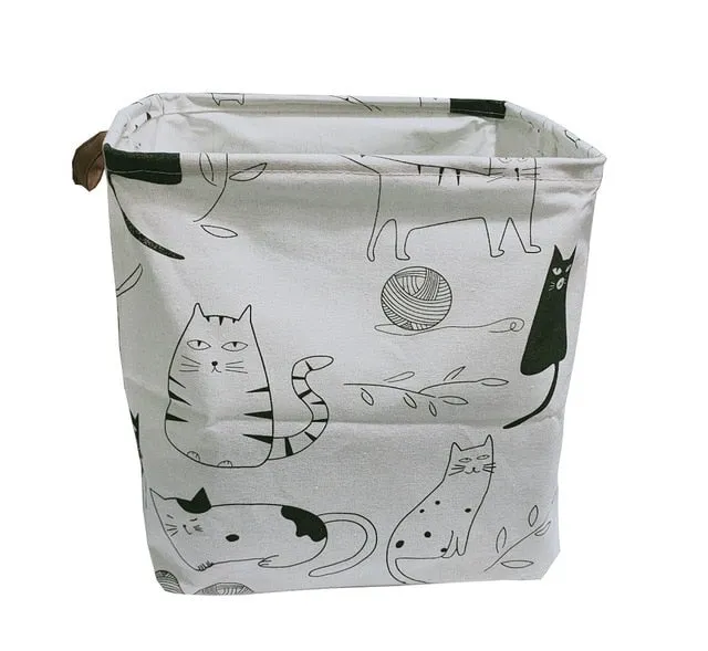 Cube Folding Basket For Storage and Laundry